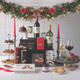 The Classical 5 Star Irish Food Hamper featuring premium wines, traditional Christmas pudding, gourmet biscuits, chocolates, preserves, and festive treats beautifully arranged with holiday decorations – available at GiftsDirect.com The Classical 5 Star Irish Food Hamper featuring premium wines, traditional Christmas pudding, gourmet biscuits, chocolates, preserves, and festive treats beautifully arranged with holiday decorations – available at GiftsDirect.com